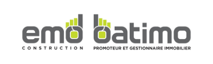 Logo de EMD-Batimo, constructeurs du RPA L'Aubier à Lévis, Québec